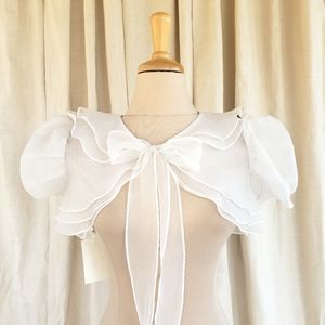 Ivory Organza Bridal Bolero